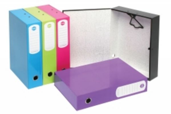 Picture of BOX FILES MARBIG F/C 75MM SUMMER COL PNK