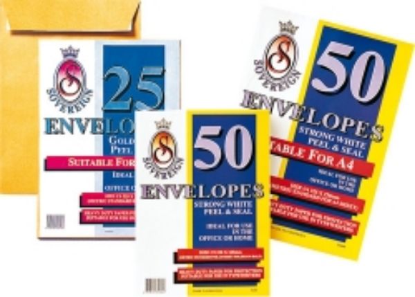 Picture of ENVELOPE STAT C4 KRAFT P&S PK25