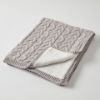 Picture of AURORA CABLE BABY BLANKET GREY