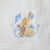 Picture of BABY BATH TOWEL & FACE WASHER BLUE BUNNY