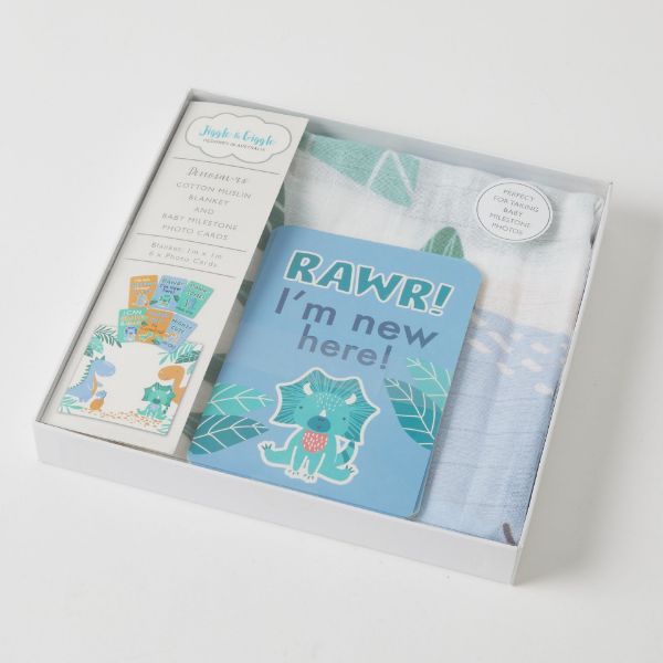 Picture of MILESTONE MUSLIN SET DINOSAURS