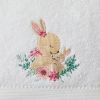 Picture of BABY BATH TOWEL & FACE WASHER PINK BUNNY