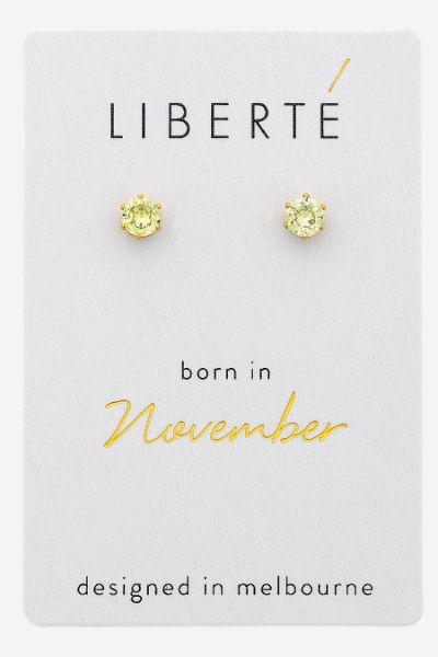Picture of NOVEMBER TOPAZ CRYSTAL STUD