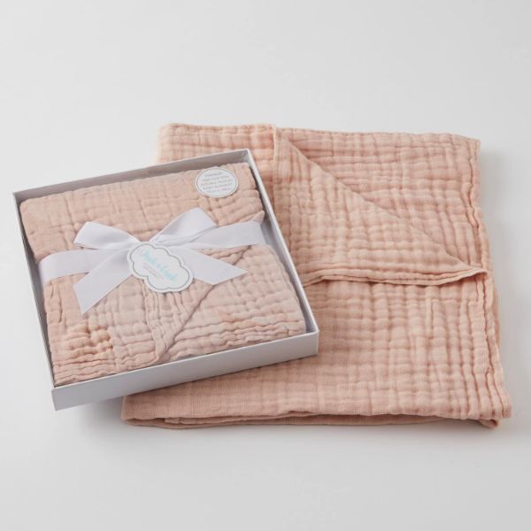 Picture of PEACH WHIP DOUBLE MUSLIN COTTON BLANKET
