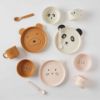 Picture of ANIMAL FACES BAMBOO 4PC DINNER SET ASSORTED DESIGNS