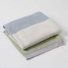 Picture of BLOCK STRIPE BABY BLANKET DENIM & SAGE