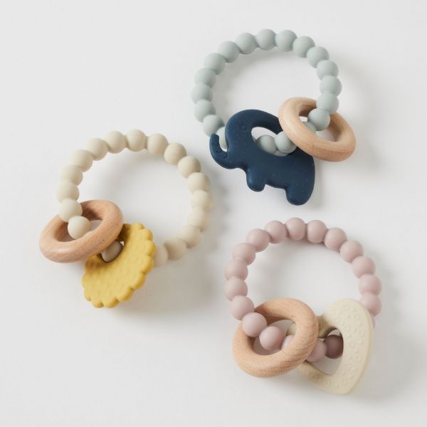 Picture of MIKA SILICONE & WOOD TEETHERS ASSORTED